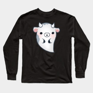 Friendly Ghost Cow Long Sleeve T-Shirt